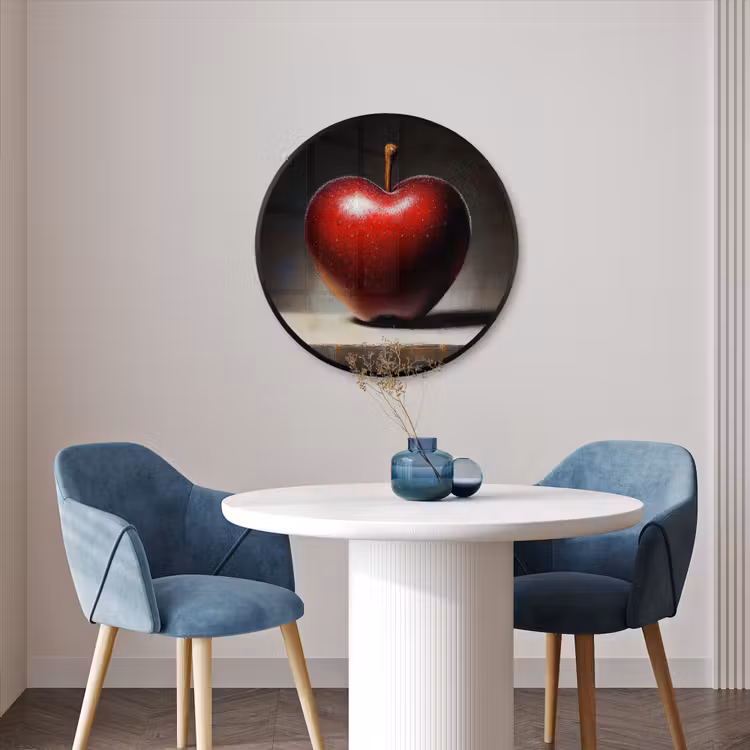 Ronde fotolijst - Apple - Hart - Rood — 3