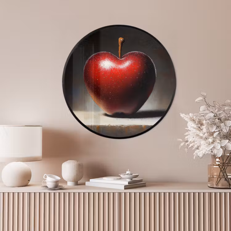Ronde fotolijst - Apple - Hart - Rood — 4
