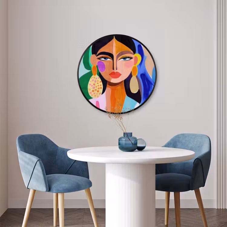Ronde fotolijst - Portret - Vrouw - Modern — 3