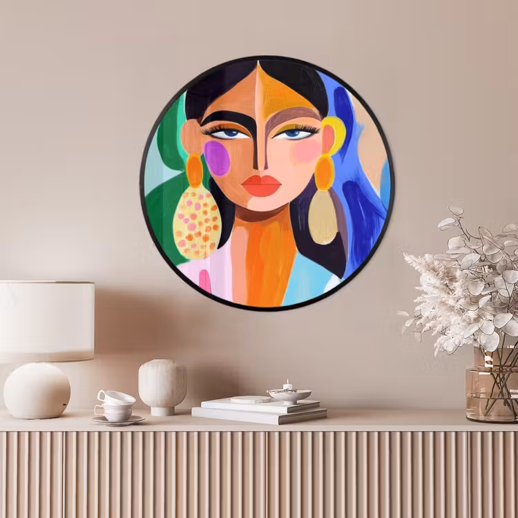 Ronde fotolijst - Portret - Vrouw - Modern — 4