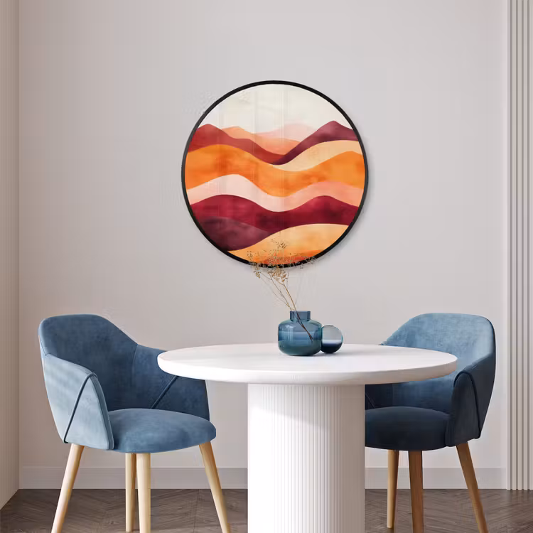 Ronde fotolijst - Abstract - Landschap - Golven — 3