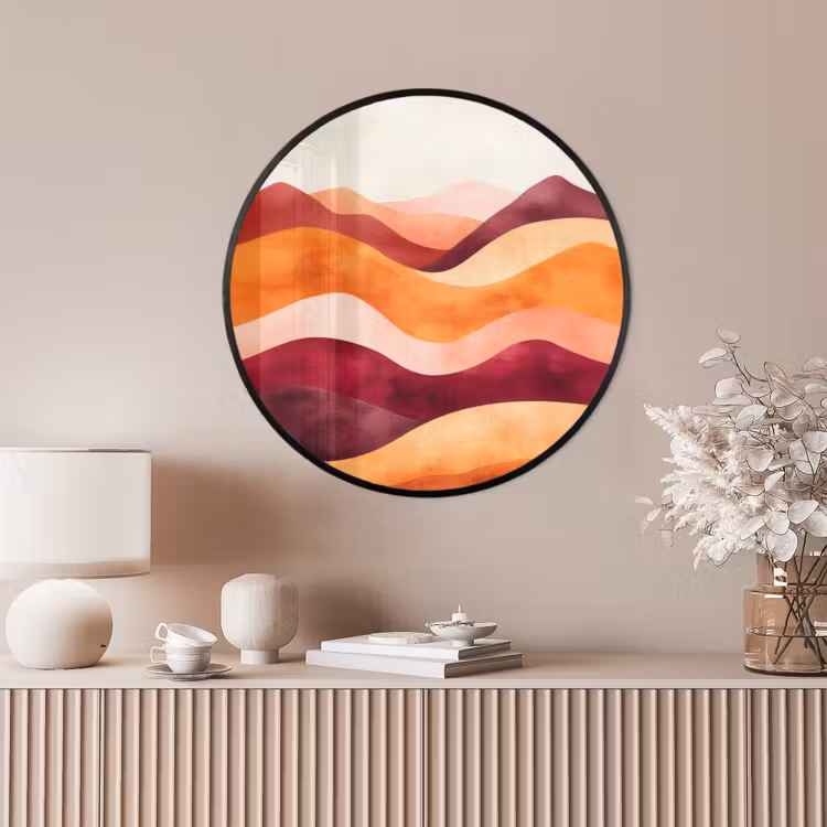 Ronde fotolijst - Abstract - Landschap - Golven — 4