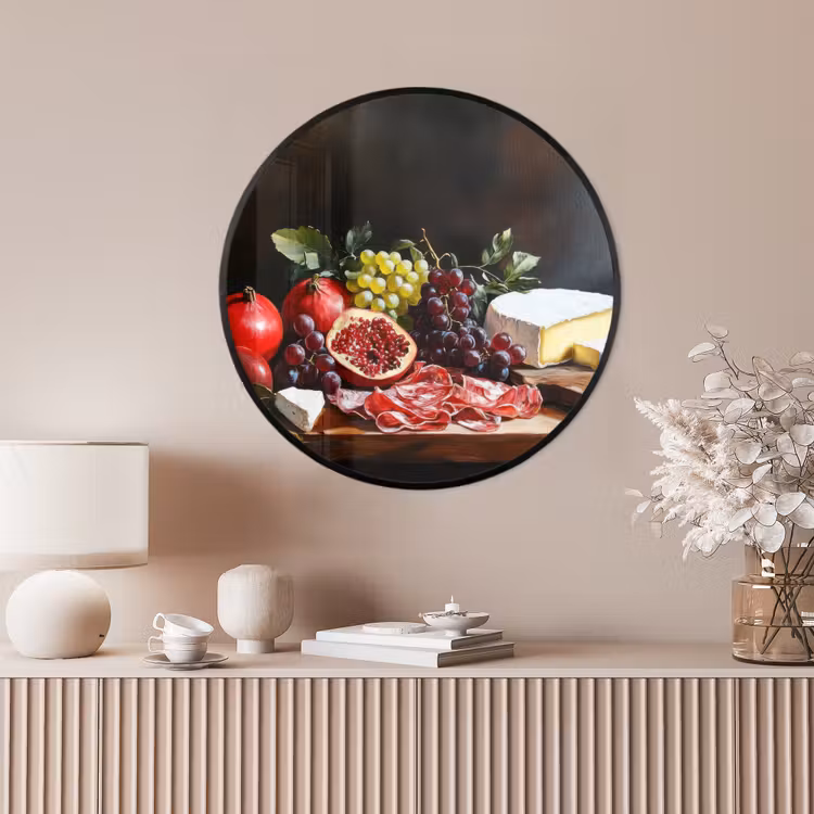 Ronde fotolijst - Borrelplank - Stilleven - Vintage — 4