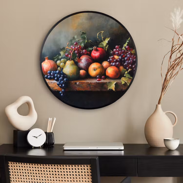 Ronde fotolijst - Rustiek - Stilleven - Fruit — 2