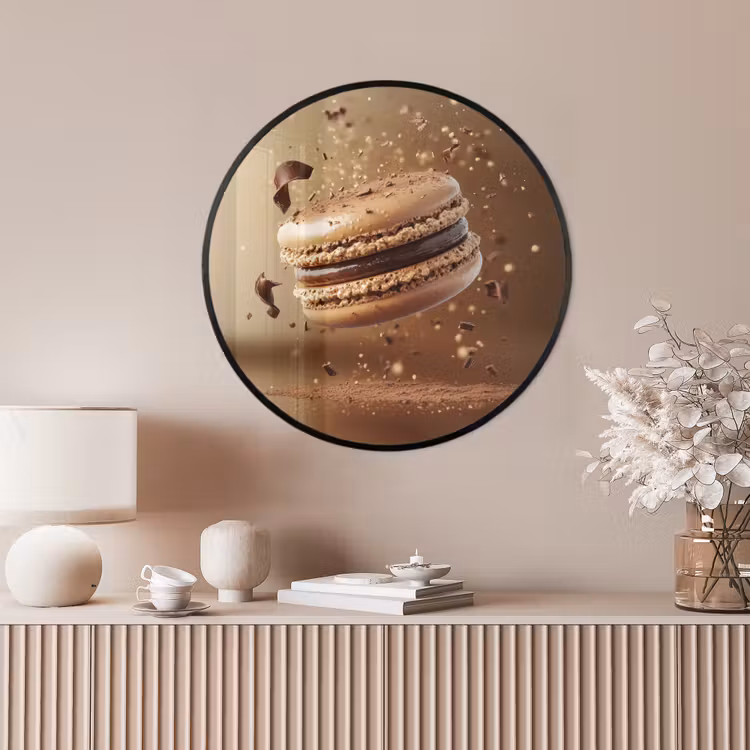Ronde fotolijst - Chocolade - Macarons - Eten - Snoep — 4