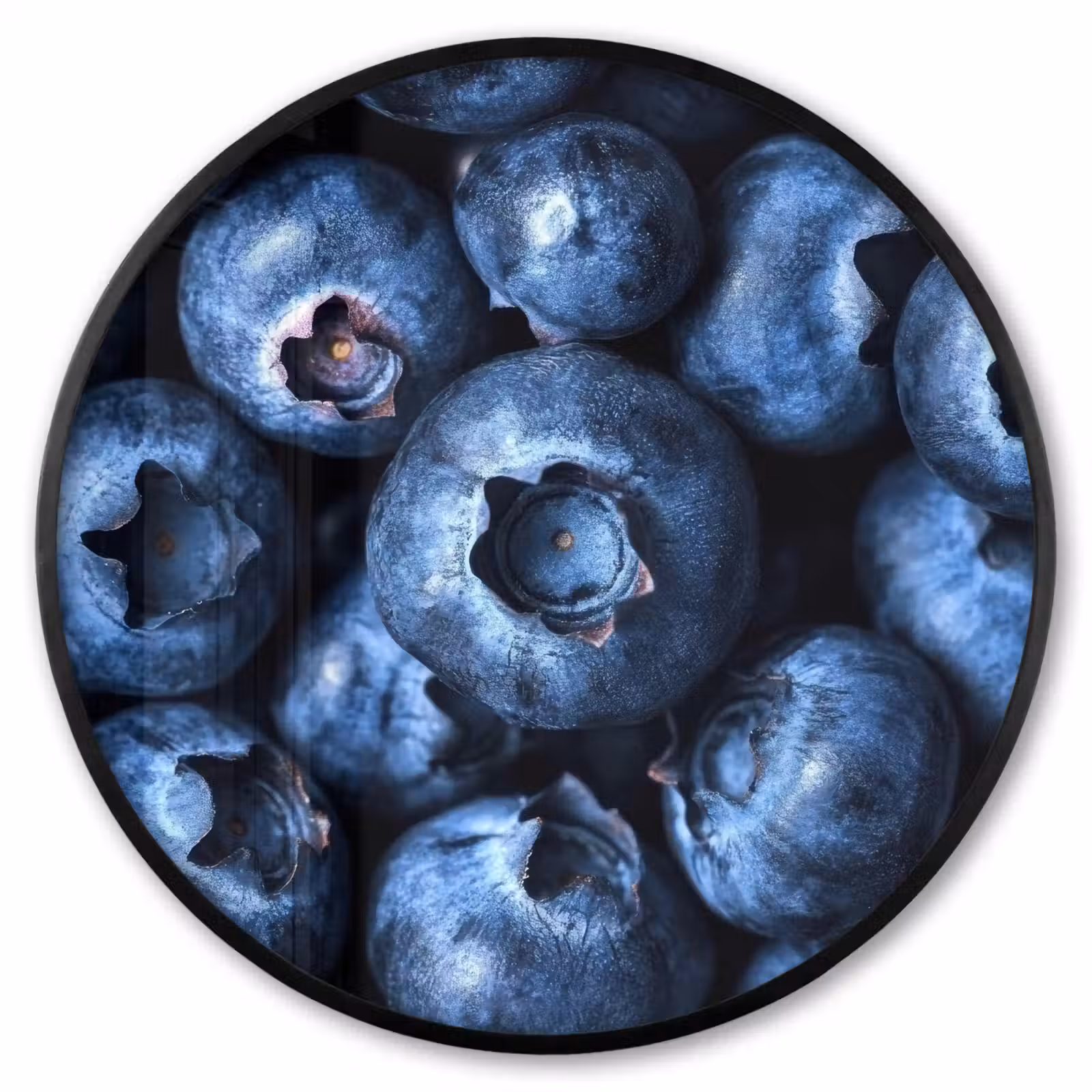 Ronde fotolijst - Bessen - Blauw - Fruit — 1