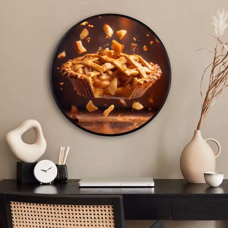 Ronde fotolijst - Appel - Taart - Warm - Eten — 2