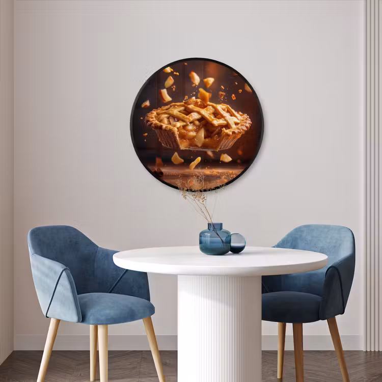 Ronde fotolijst - Appel - Taart - Warm - Eten — 3