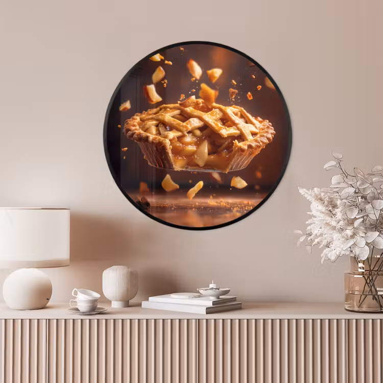 Ronde fotolijst - Appel - Taart - Warm - Eten — 4