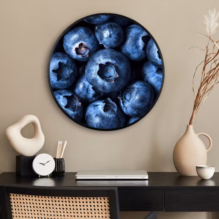 Ronde fotolijst - Bessen - Blauw - Fruit — 2