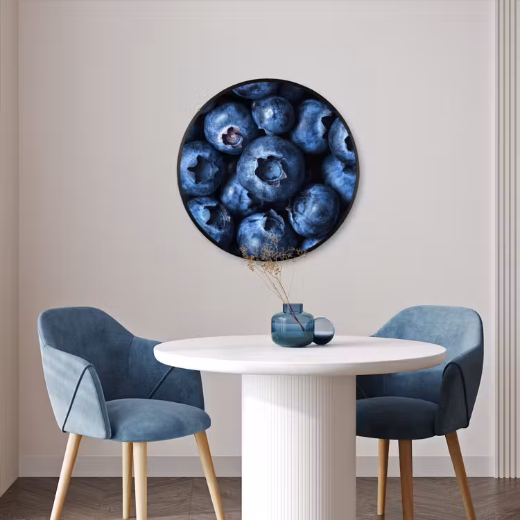 Ronde fotolijst - Bessen - Blauw - Fruit — 3
