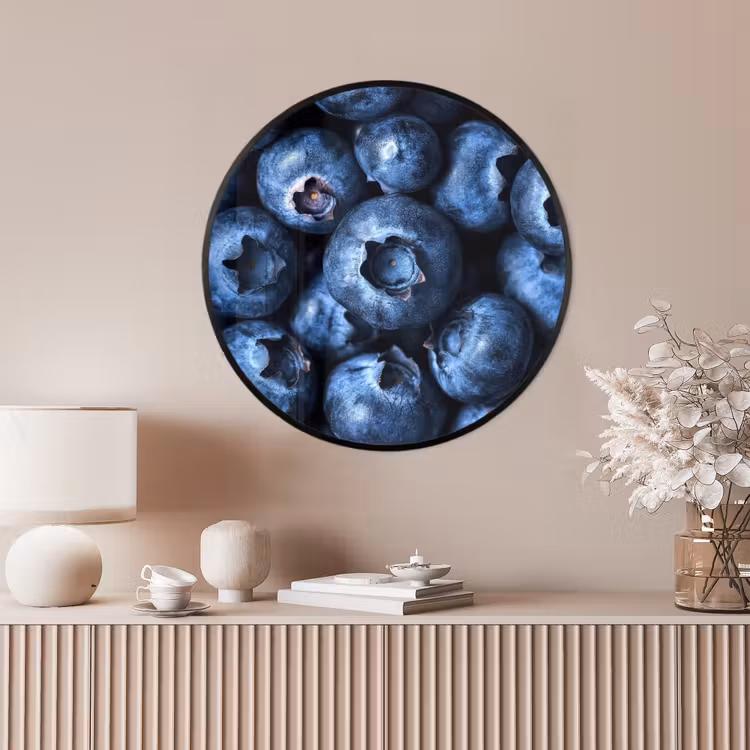 Ronde fotolijst - Bessen - Blauw - Fruit — 4