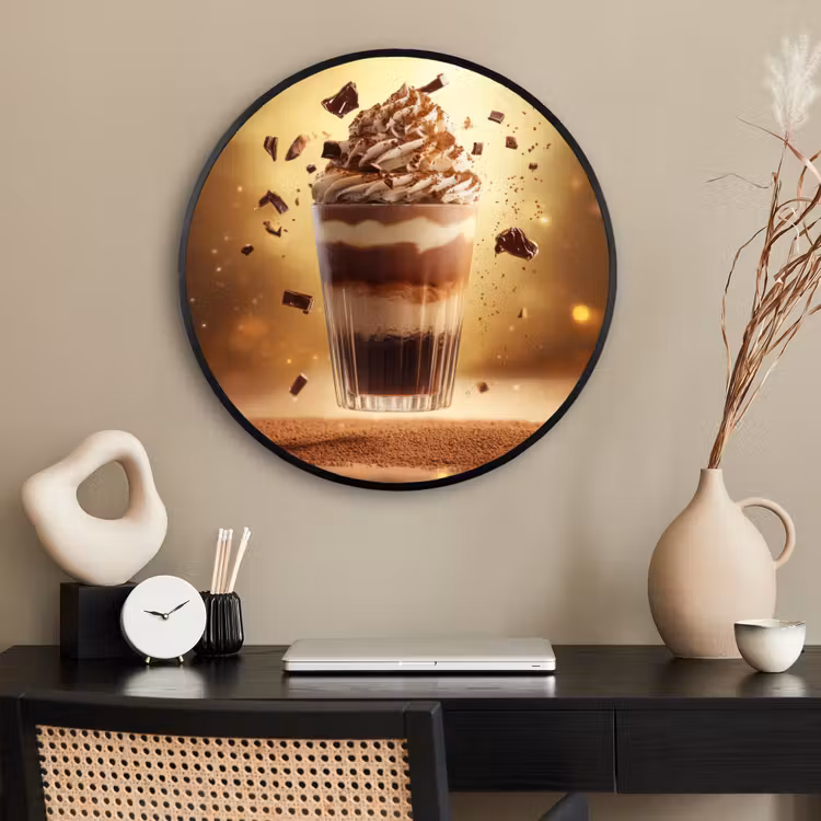 Ronde fotolijst - Dessert - Chocolade - Zoet - Eten — 2
