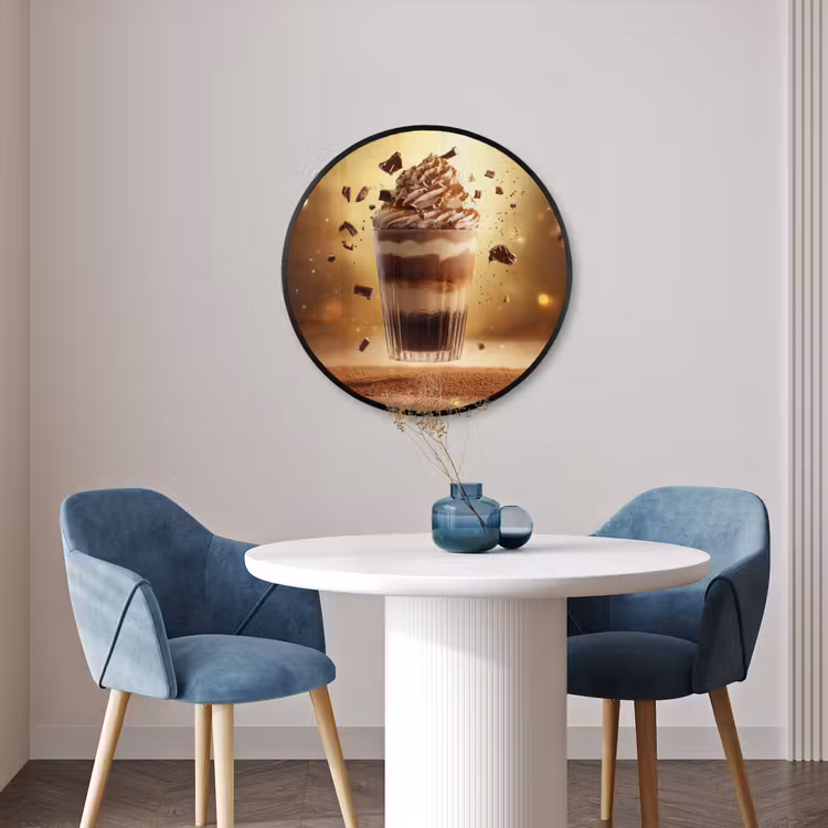 Ronde fotolijst - Dessert - Chocolade - Zoet - Eten — 3