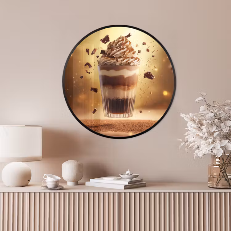 Ronde fotolijst - Dessert - Chocolade - Zoet - Eten — 4