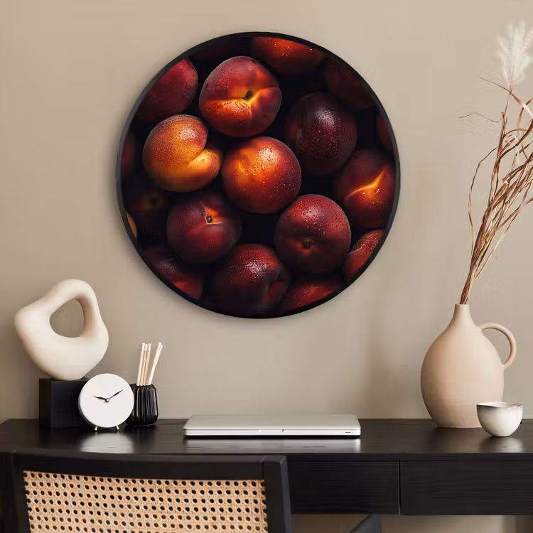 Ronde fotolijst - Fruit - Close up - Nectarines — 2