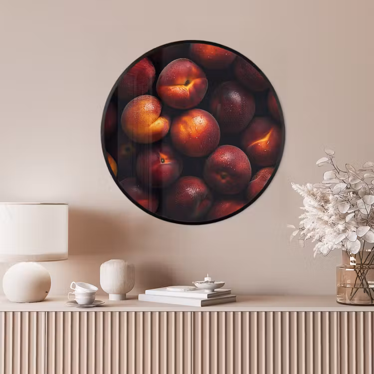 Ronde fotolijst - Fruit - Close up - Nectarines — 4