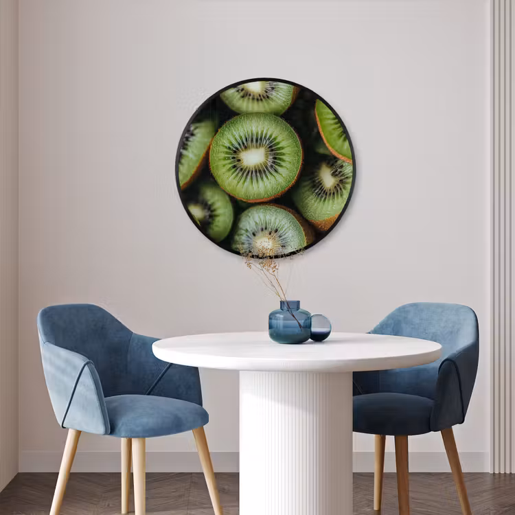 Ronde fotolijst - Kiwi - Fruit - Groen — 3