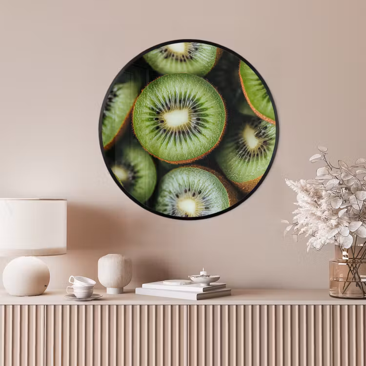 Ronde fotolijst - Kiwi - Fruit - Groen — 4
