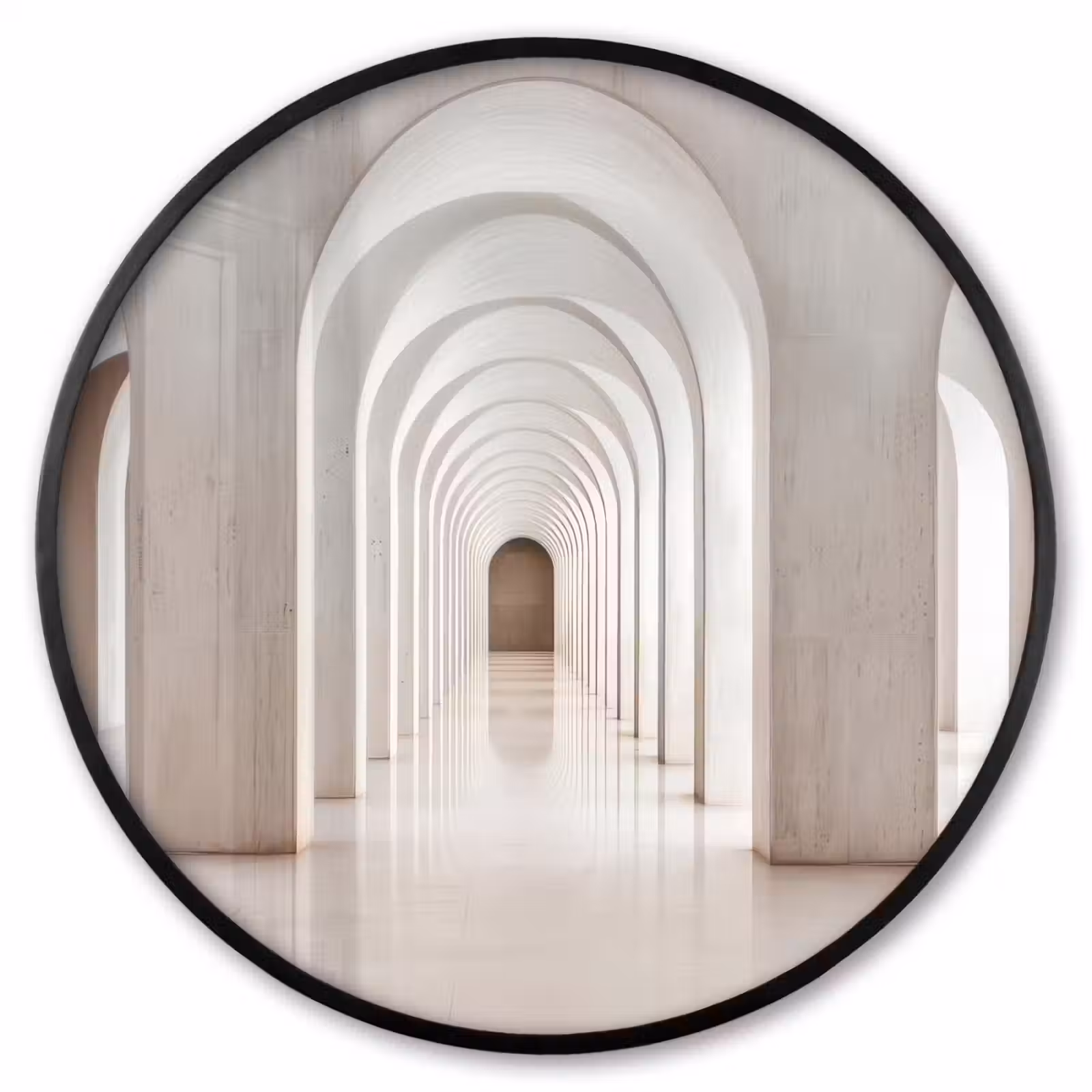 Ronde fotolijst - Hal - Bogen - Symmetrisch - Modern — 1