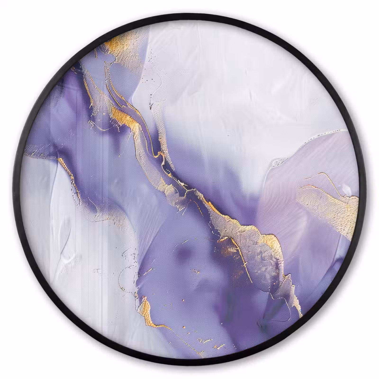 Ronde fotolijst - Paars - Modern - Marmer - Abstract — 1