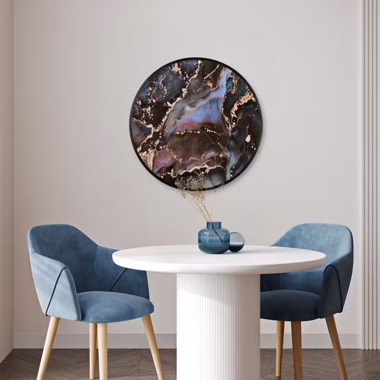 Ronde fotolijst - Marmer - Goud - Rosé — 3