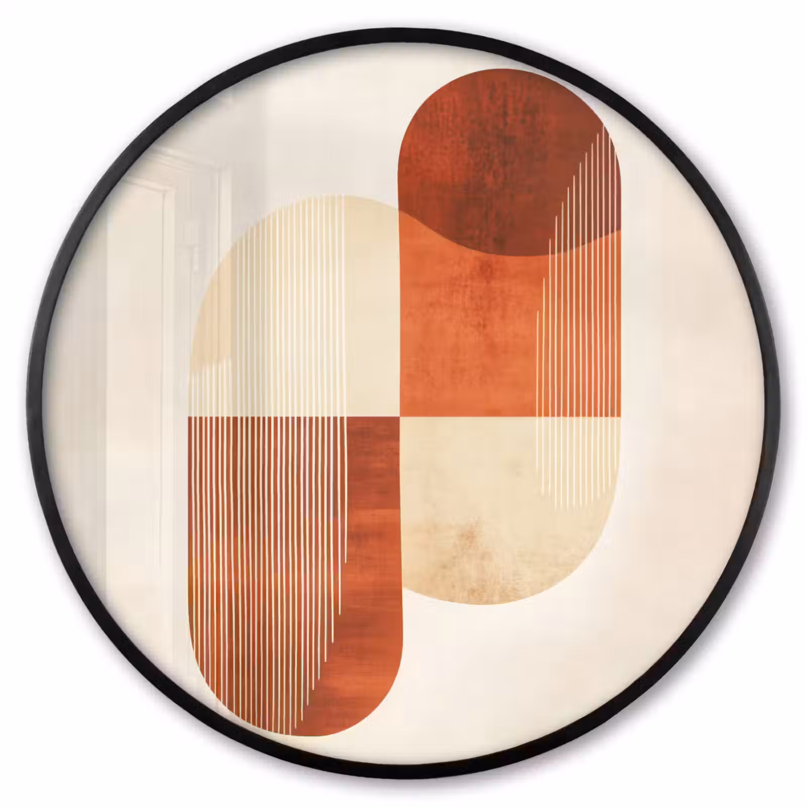 Ronde fotolijst - Bogen - Beige - Vormen — 1