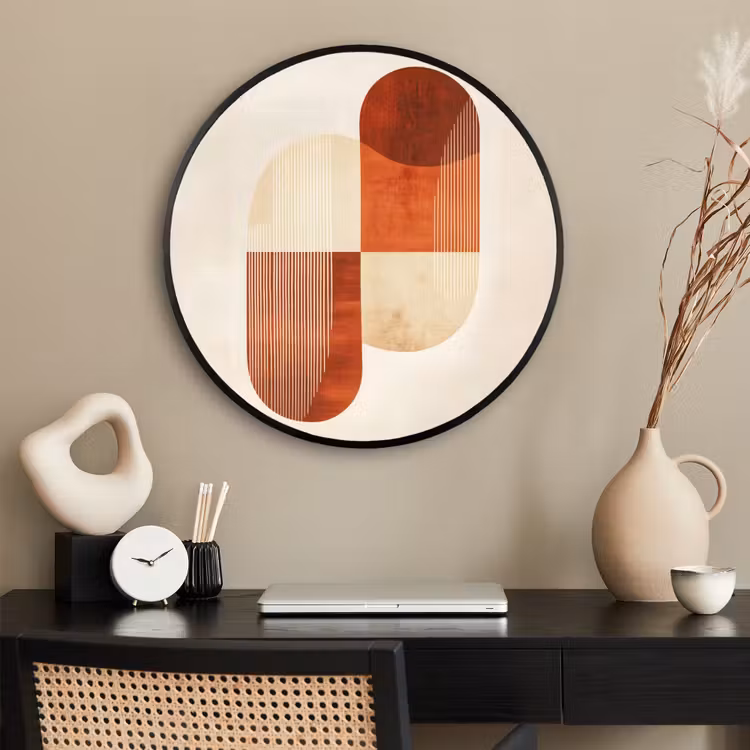 Ronde fotolijst - Bogen - Beige - Vormen — 2
