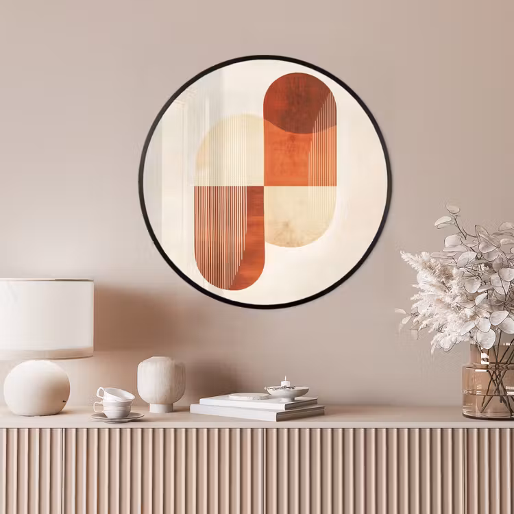 Ronde fotolijst - Bogen - Beige - Vormen — 4