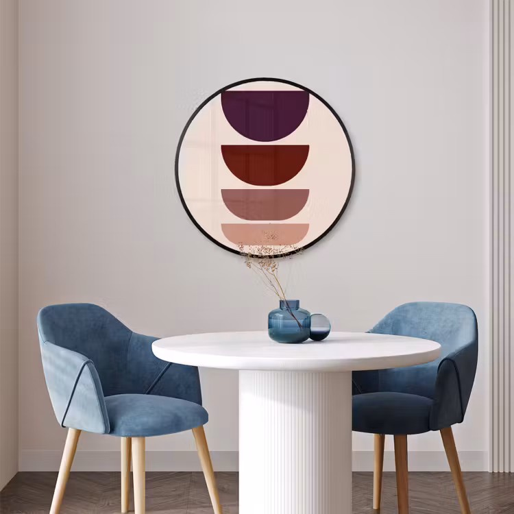 Ronde fotolijst - Harmonieus - Symmetrisch - Rood — 3