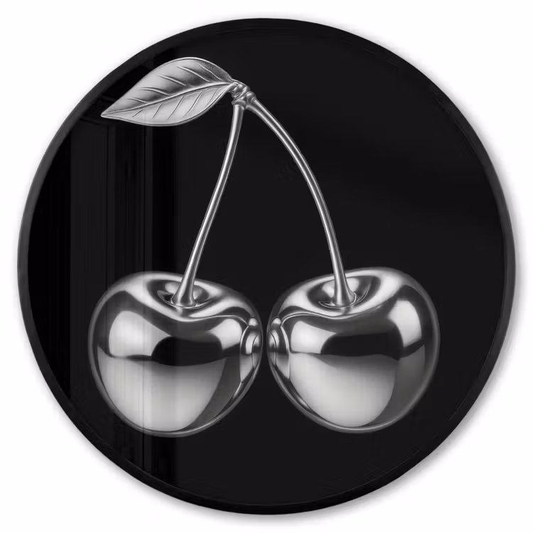 Ronde fotolijst - Kers - Luxueus - Metallic — 1