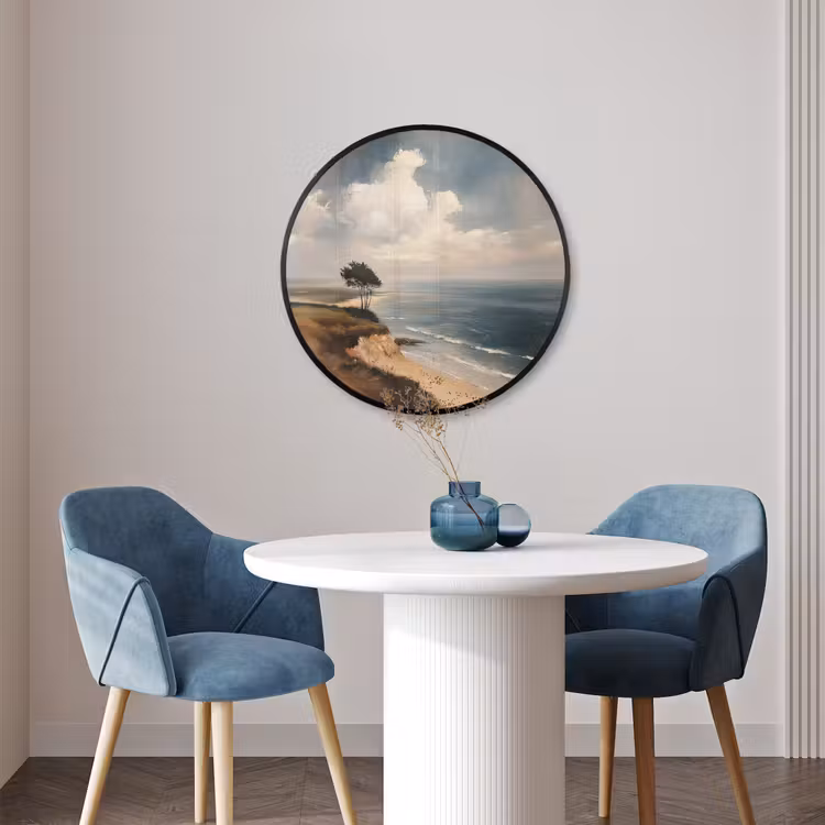 Ronde fotolijst - Klif - Zee - Boom — 3