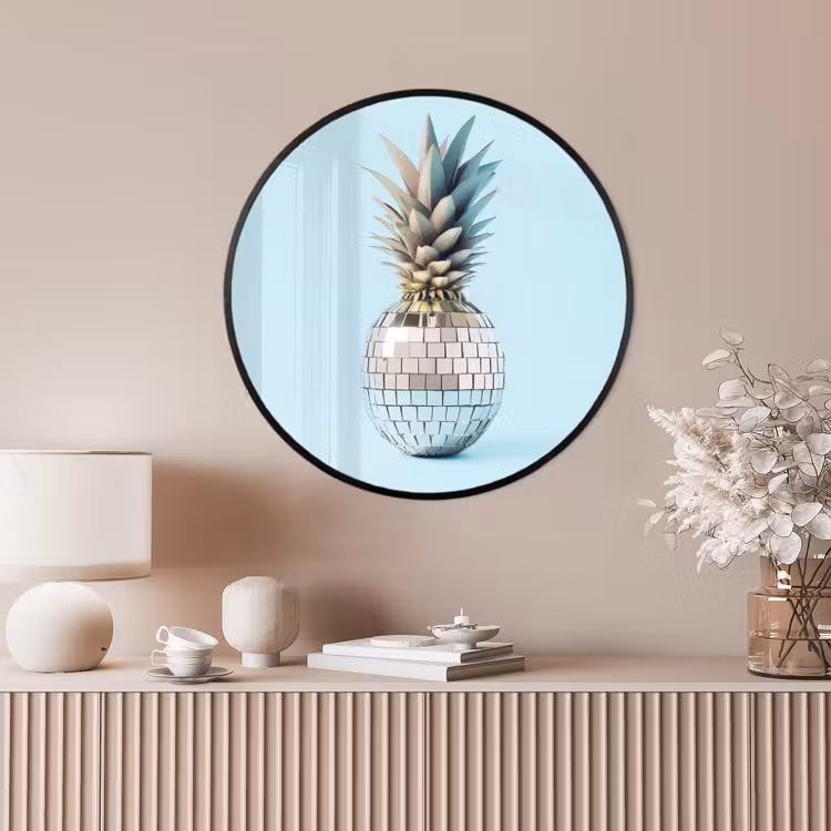 Ronde fotolijst - Blauw - Ananas - Disco - Discobal — 4