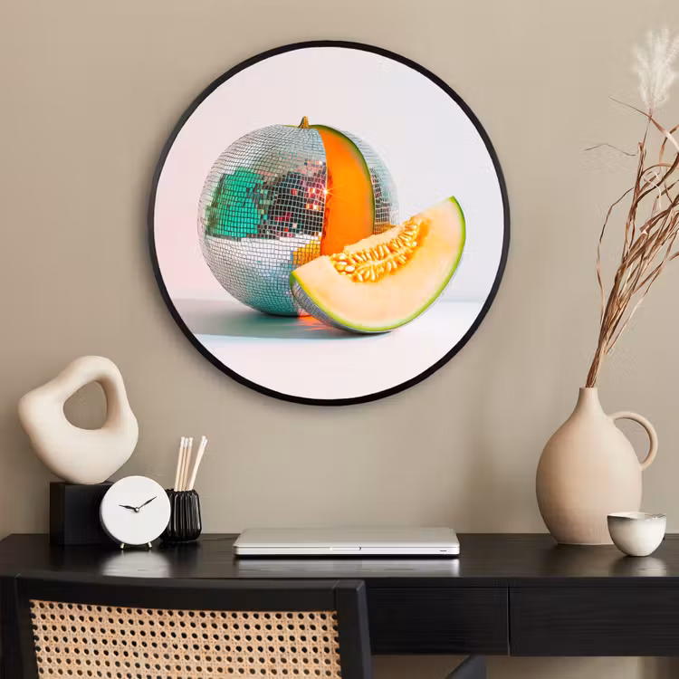 Ronde fotolijst - Disco - Discobal - Meloen - Pastel — 2