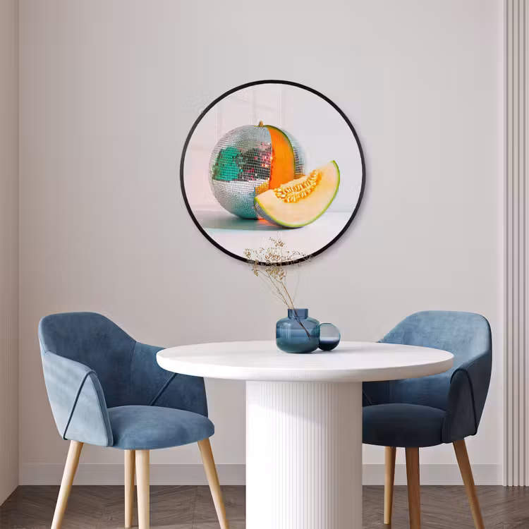 Ronde fotolijst - Disco - Discobal - Meloen - Pastel — 3