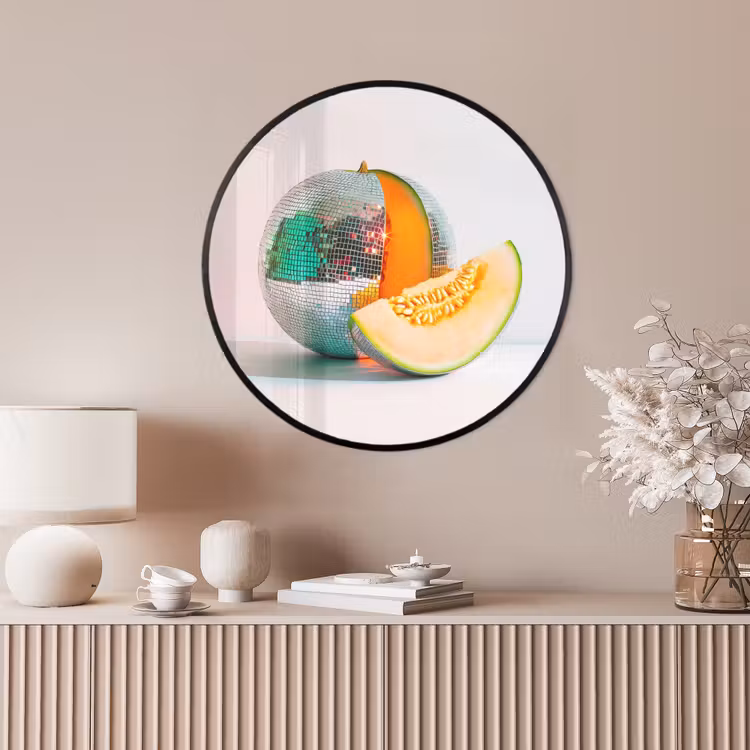 Ronde fotolijst - Disco - Discobal - Meloen - Pastel — 4
