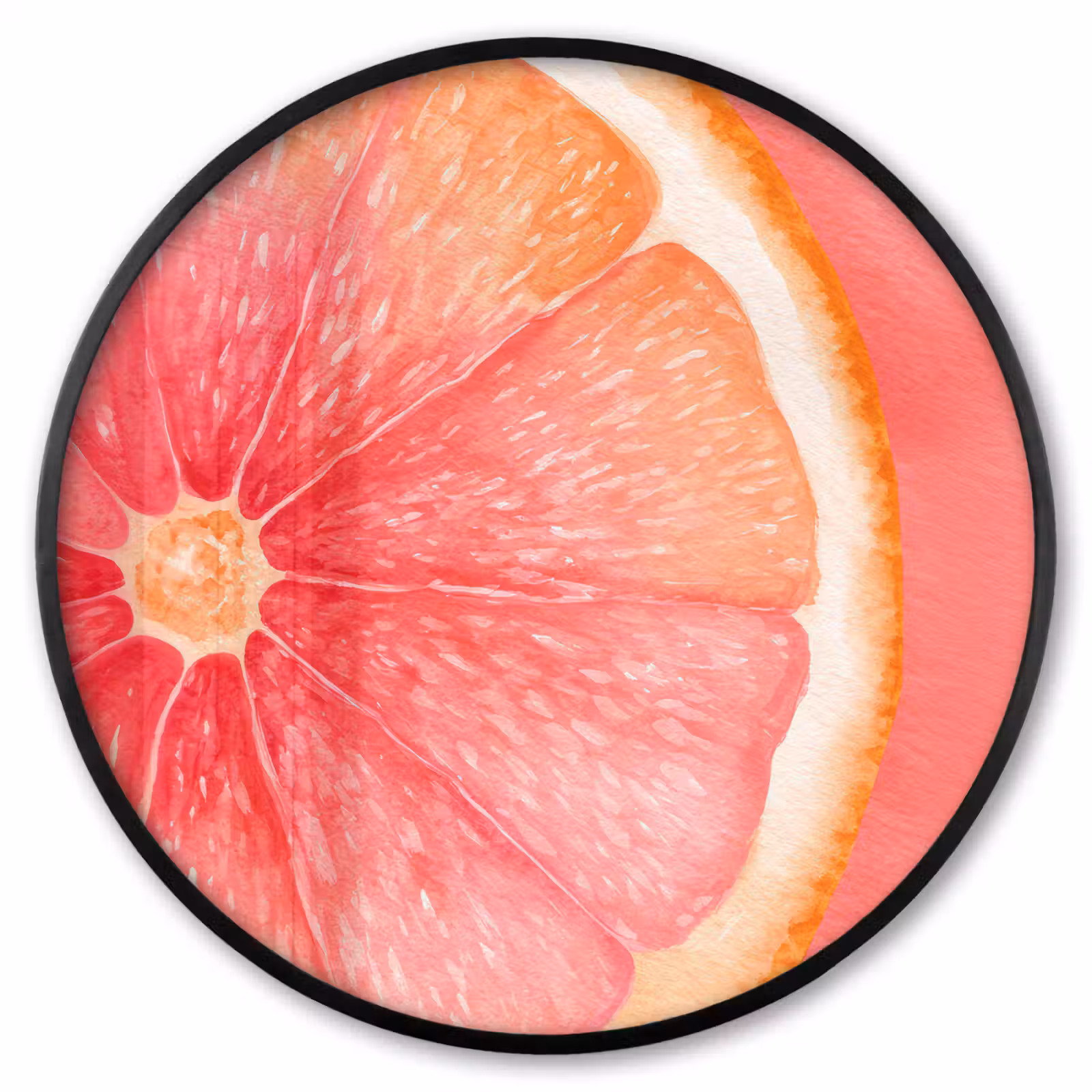 Ronde fotolijst - Grapefruit - Roze - Levendig — 1
