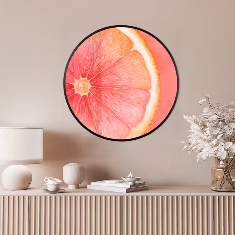 Ronde fotolijst - Grapefruit - Roze - Levendig — 4