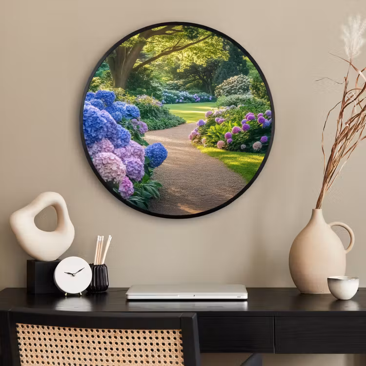 Ronde fotolijst - Hortensia- Park - Pad — 2