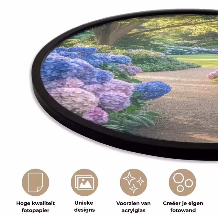 Ronde fotolijst - Hortensia- Park - Pad — 5