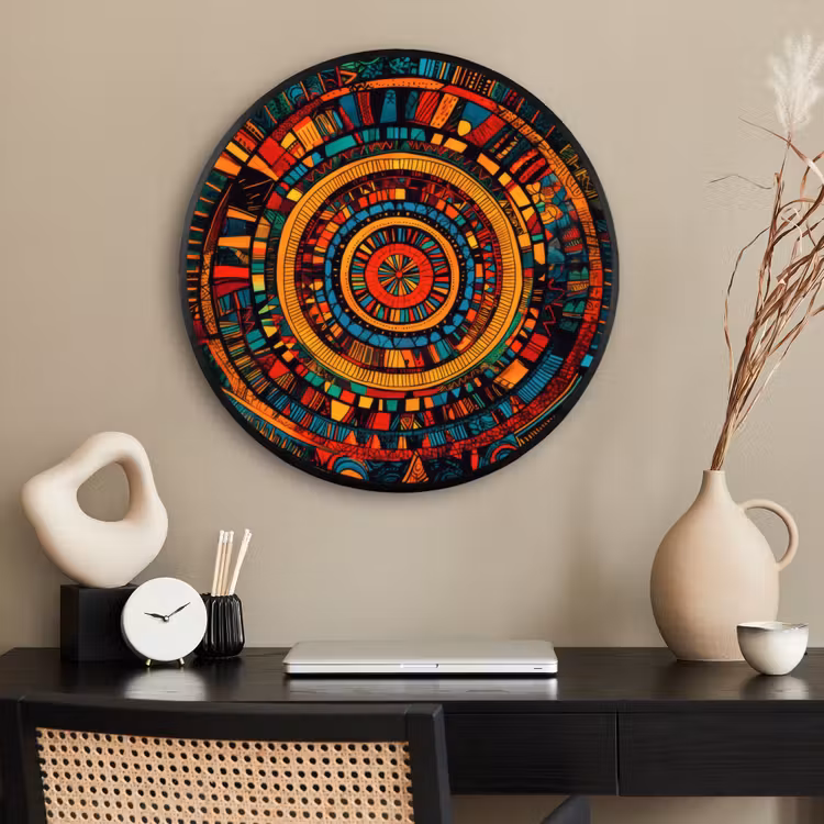 Ronde fotolijst - Mandala - Cirkels - Patronen — 2