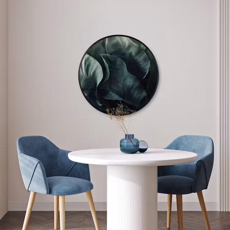Ronde fotolijst - Groen - Bladeren - Glad - Nerven — 3