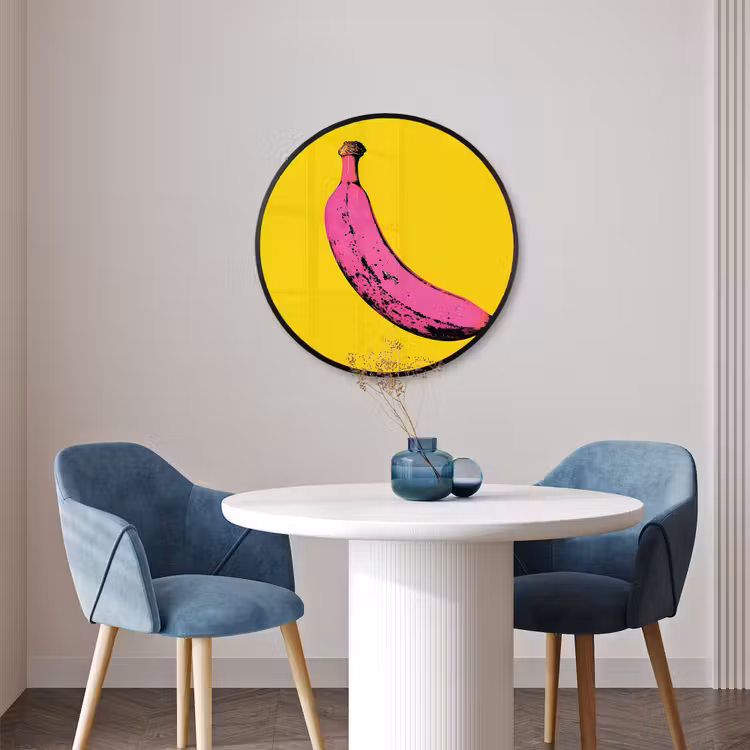 Ronde fotolijst - Banaan - Grafisch - Geel — 3