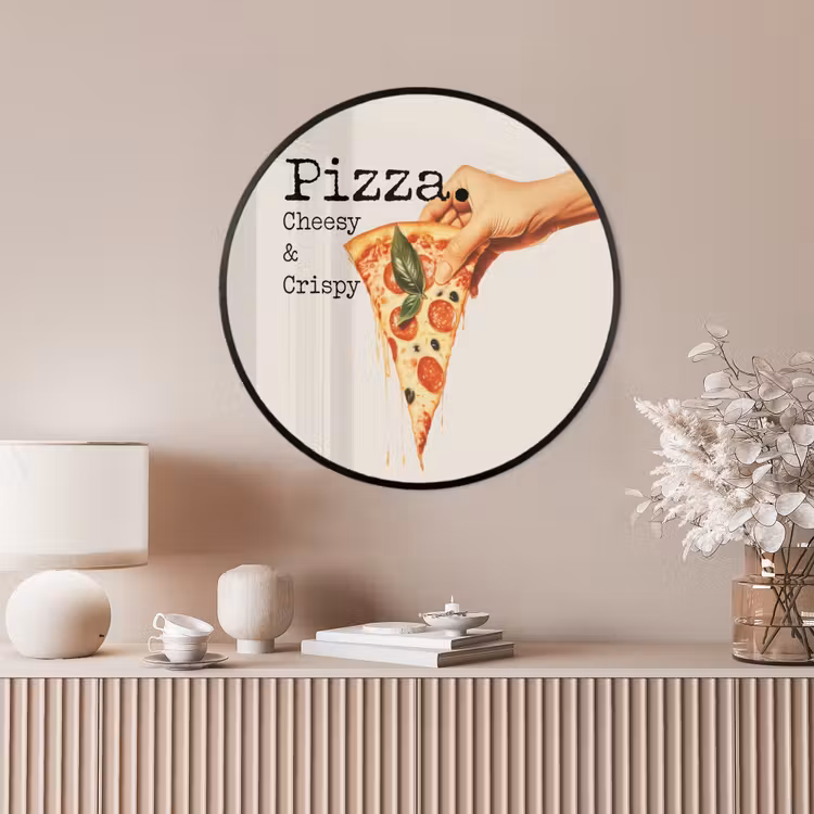 Ronde fotolijst - Pizza - Kaas - Pepperoni — 4