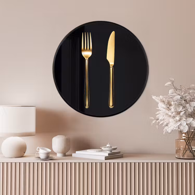 Ronde fotolijst - Bestek - Goud - Mes - Vork — 4