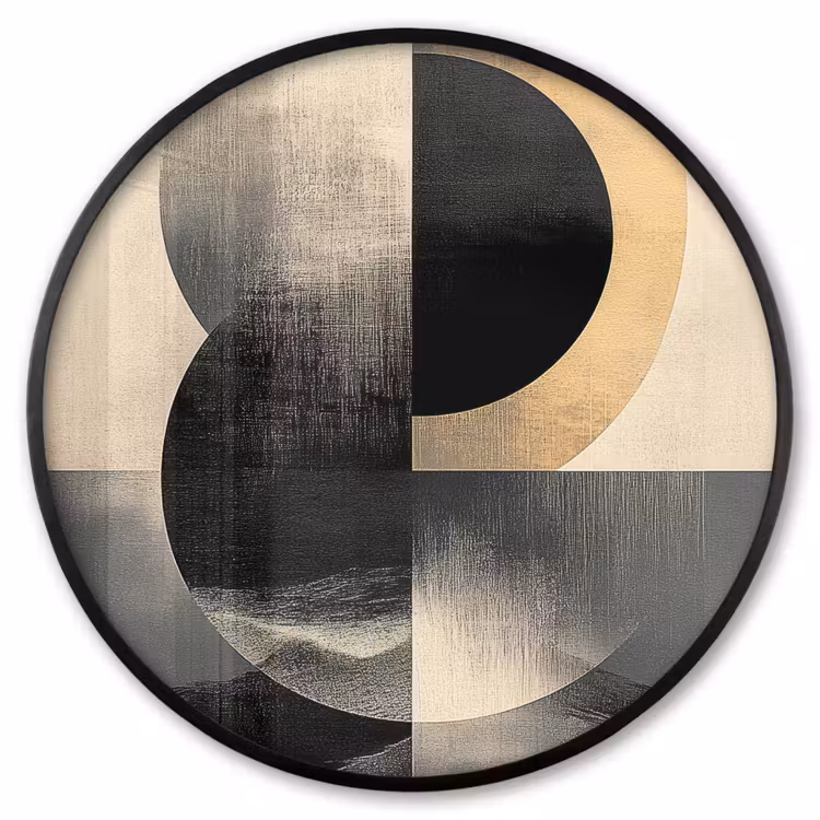 Ronde fotolijst - Cirkels - Schaduw - Abstract — 1