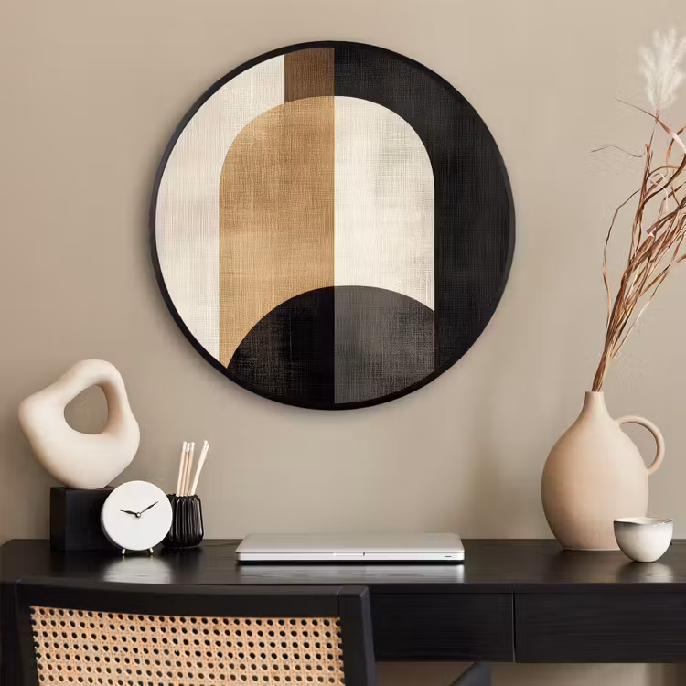 Ronde fotolijst - Geometrische - Vormen - Wit — 2