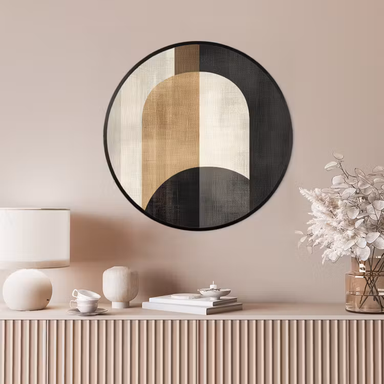 Ronde fotolijst - Geometrische - Vormen - Wit — 4