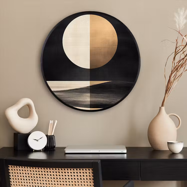 Ronde fotolijst - Maan - Cirkel - Goud — 2