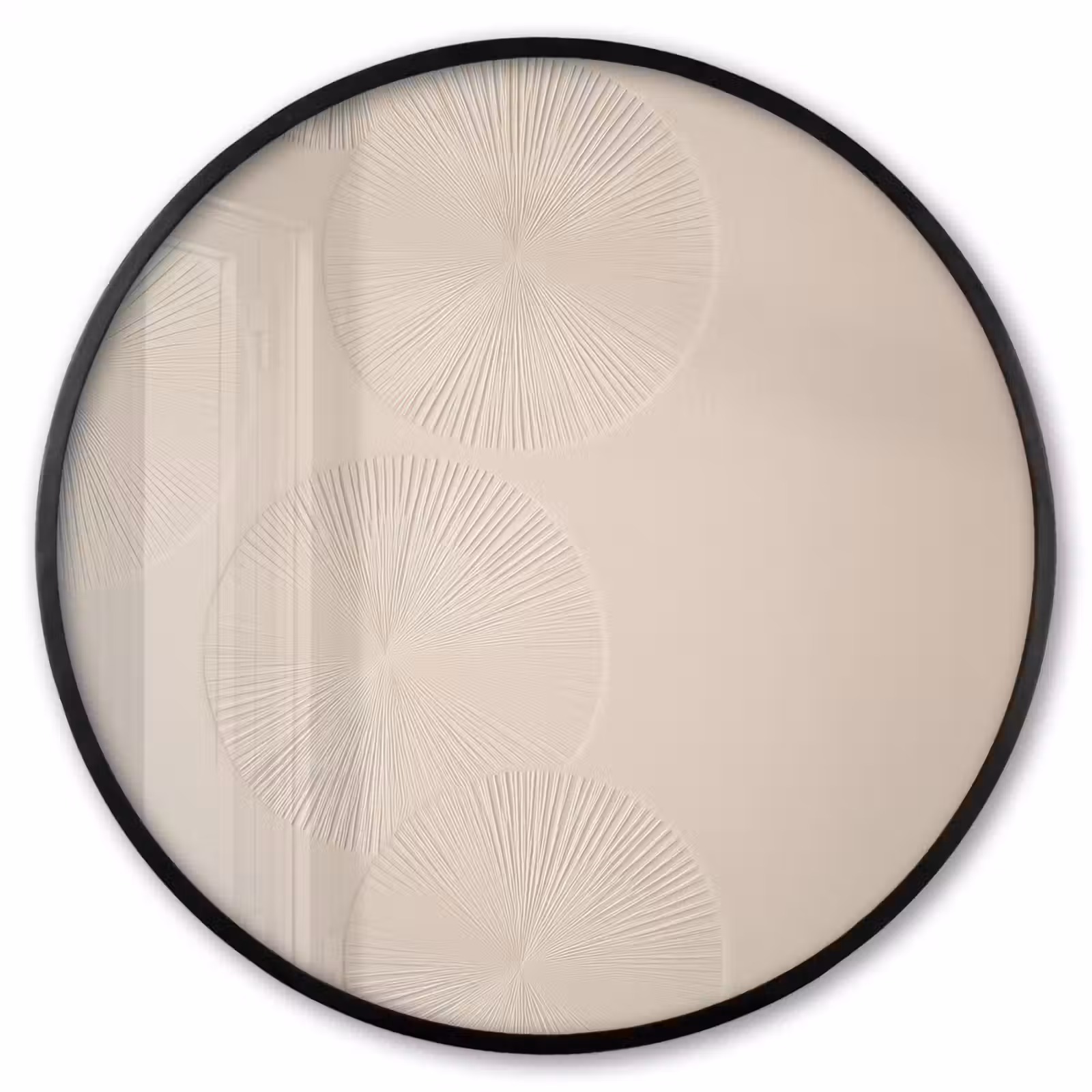 Ronde fotolijst - Japandi - Beige - Modern — 1